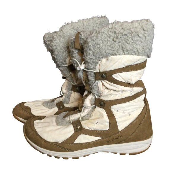 Columbia Womens Winter Boots Size 10 Omni-Shield Warm Sherpa Trim - Picture 1 of 11